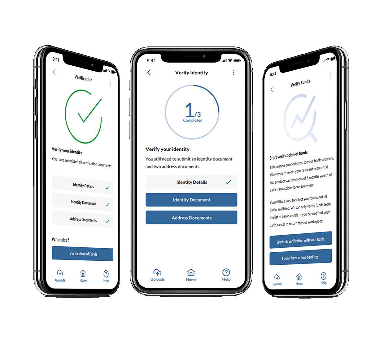 Verification of Identity and Funds on the eCOS app